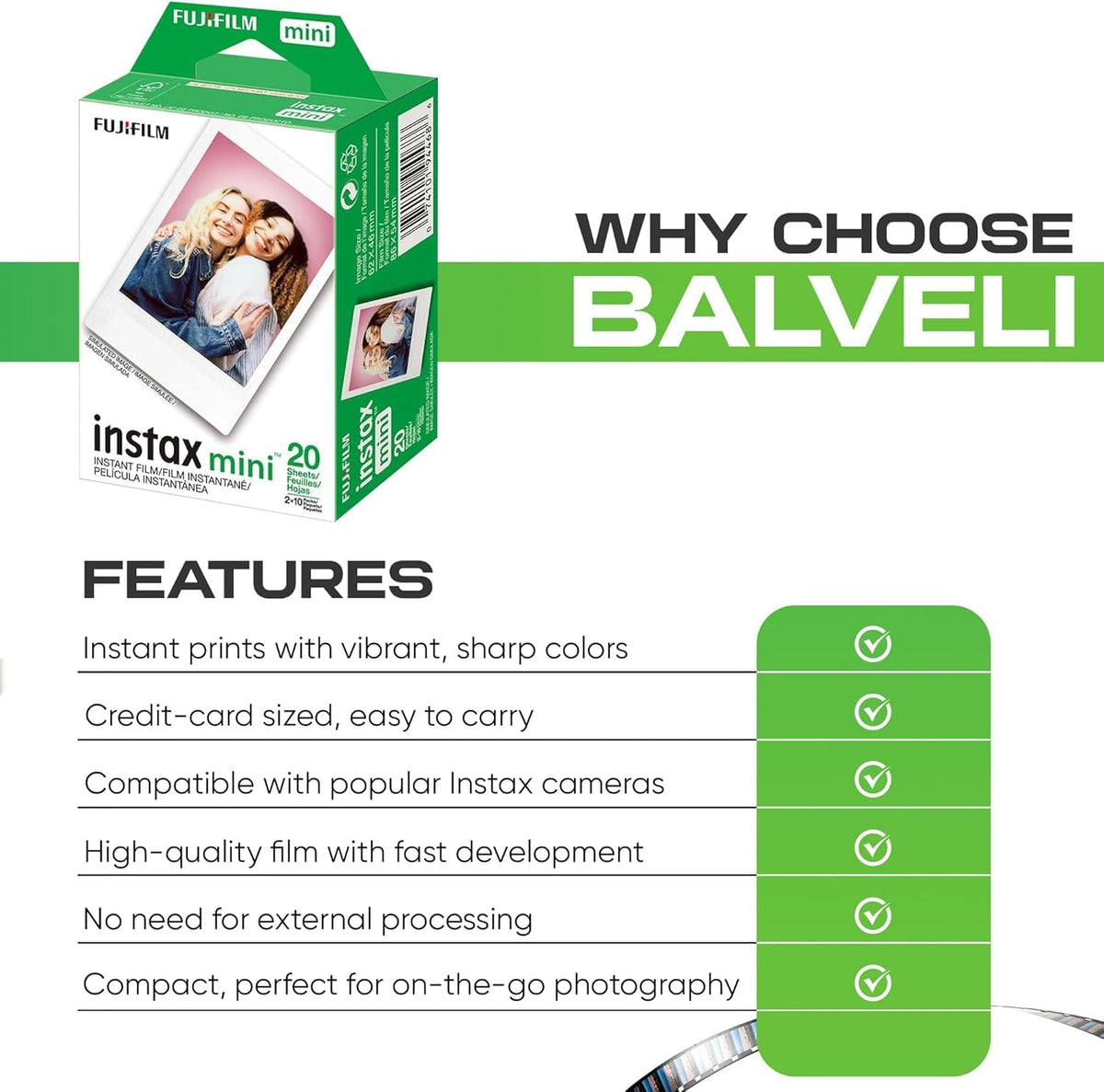 Vivid Instax Mini prints showcasing color clarity and detail