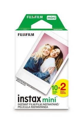 Fujifilm Instax Mini single undeveloped film closeup illustrating texture