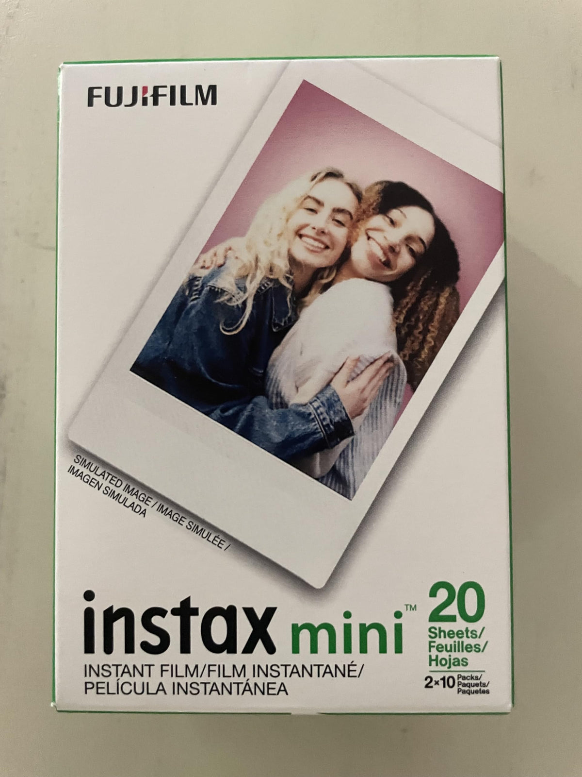 Fujifilm stacked pocket prints showing credit-card size benefit easy display and gifting