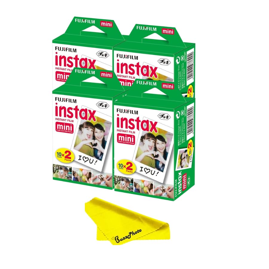Fujifilm Instax Mini twin pack film bundle for instant, vivid photos