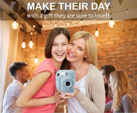 Credit-card-sized film format makes sharing prints convenient.