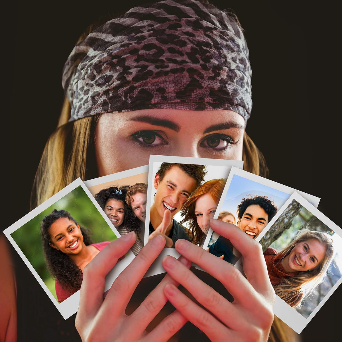 Fujifilm Instax Square film developing action showcases instant results.