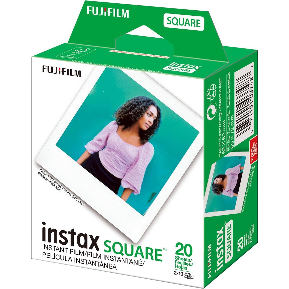 Fujifilm instax square film printing from instax SHARE SP-3 showing fast output benefit