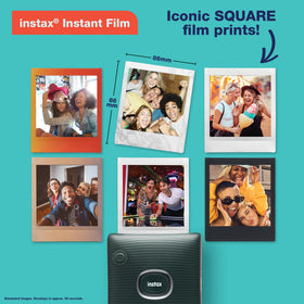 Fujifilm Instax Square Link Midnight Green battery life indicator for extended printing
