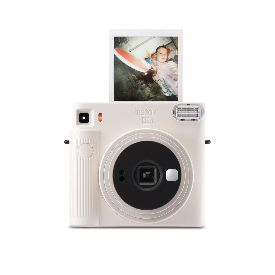 FUJIFILM Instax Square SQ1 front view in chalk white