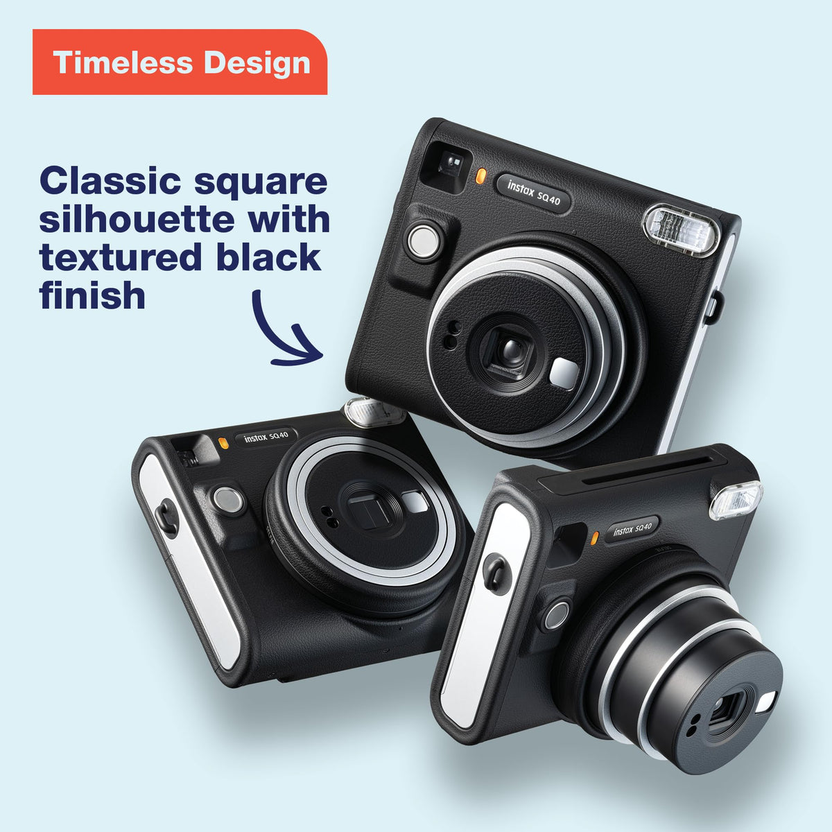Back view of the SQ40, highlighting its compact, portable body.
