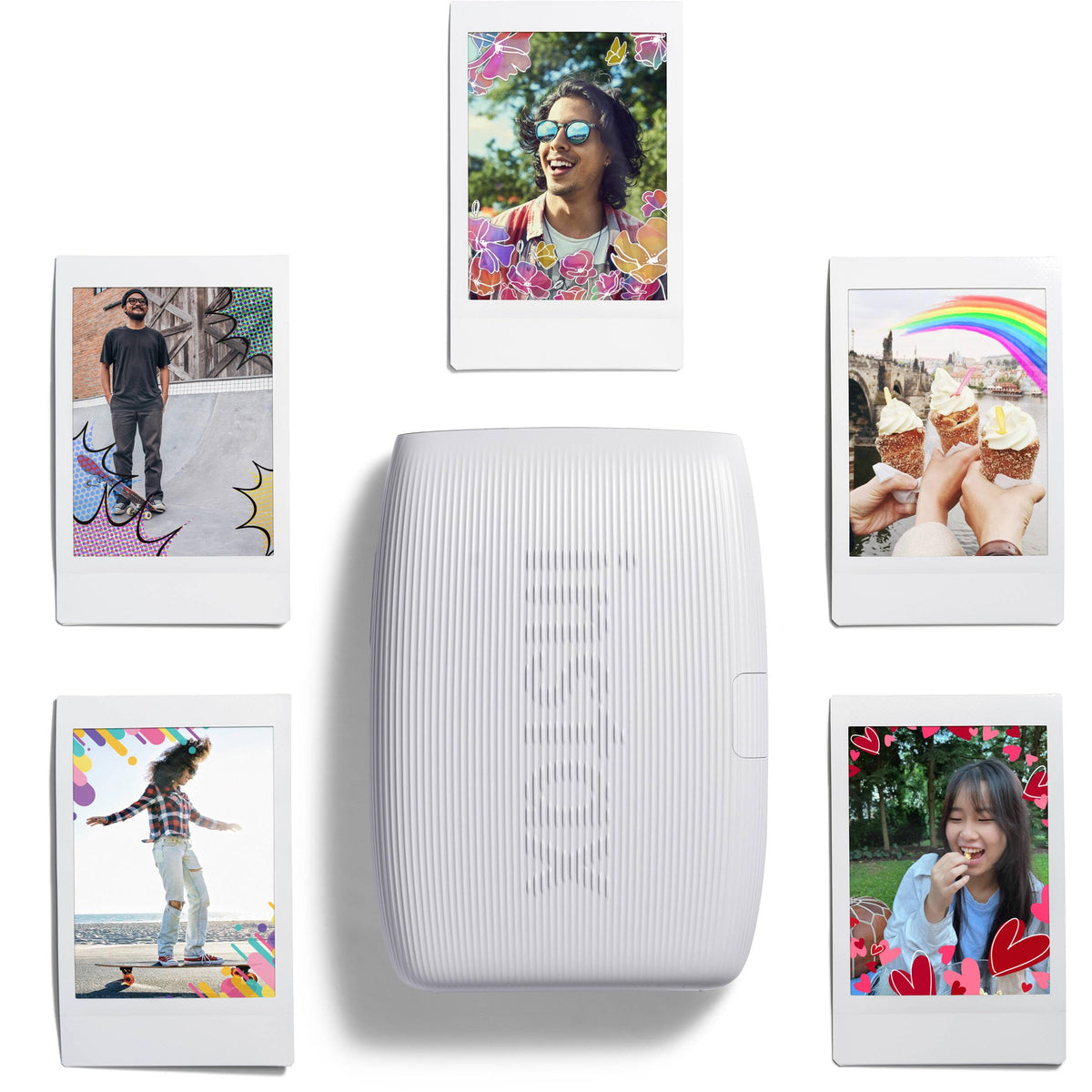 Fujifilm Instax wall decor film frames add color to prints for home or events.