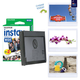 Fujifilm Instax Wide 400 film 20-sheets bundle.