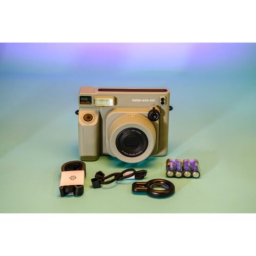 Compact, portable setup lets you shoot and print anywhere with the Instax Wide 400.