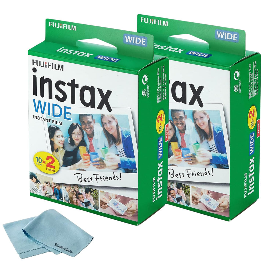 Fujifilm Instax Wide film pack, front view, for quick memories