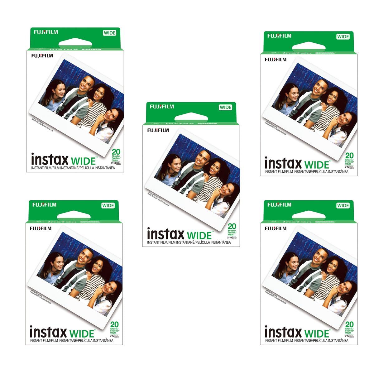 Fujifilm Instax Wide film 86x108mm pack for vibrant instant photos