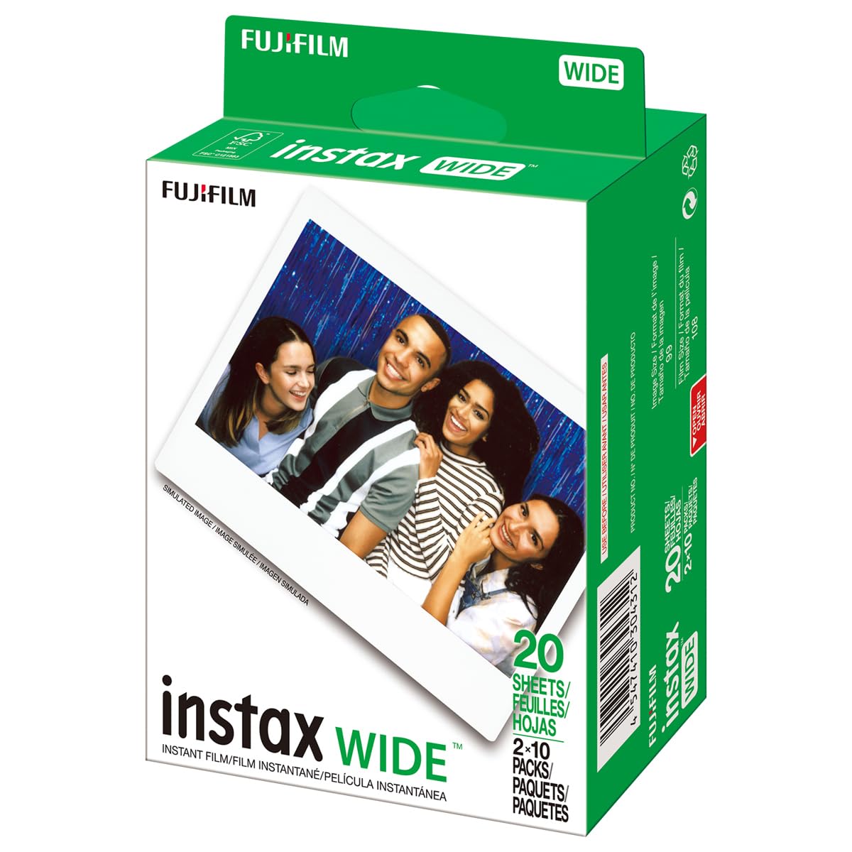 Fujifilm Instax Wide Japan-origin film pack supports reliable memory prints