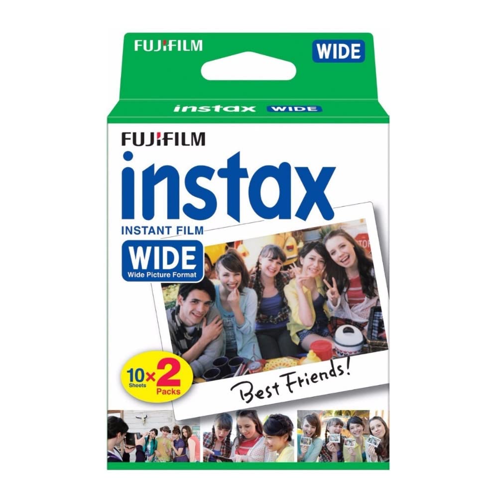 Close-up of Fujifilm Instax wide printed photo highlighting glossy surface and color