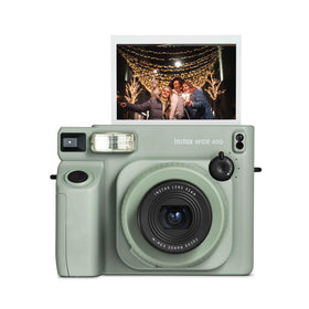 Fujifilm Instax Wide 400 Sage Green front view for easy wide framing.