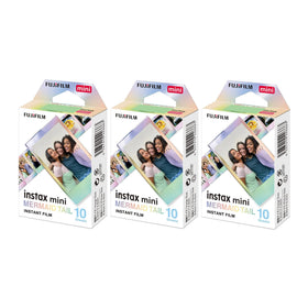 Fujifilm mermaid tail front packaging showing glitter border and cartridge bundle benefit