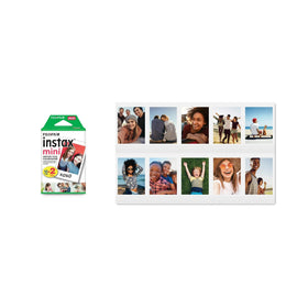Credit-card sized Fujifilm Mini film with classic white frame for personalization