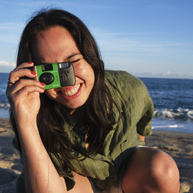 Fujifilm QuickSnap 32mm lens for landscapes and portraits.