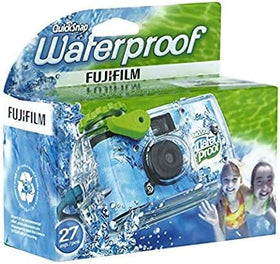 Quality Photo Fujifilm QuickSnap close-up of film door and lens seal illustrating durable waterproof construction