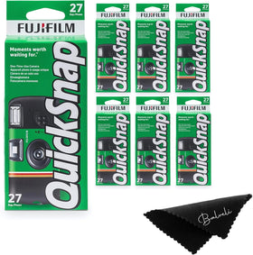 Fujifilm Quicksnap built-in flash 35mm camera for day and night shots.