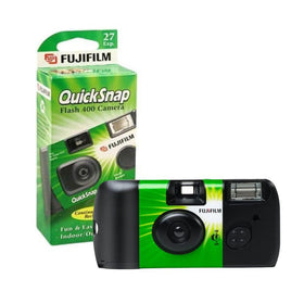 Fujifilm QuickSnap Flash 400 27 exposures label, ready for spontaneous adventures