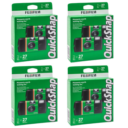 Fujifilm QuickSnap Flash 400 camera-compact-front-view for grab-and-go photos.