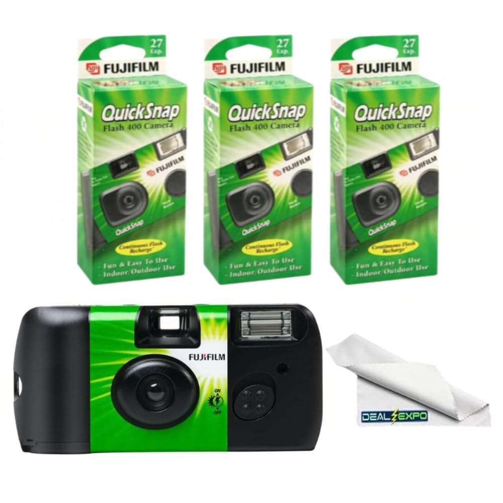 Fujifilm QuickSnap Flash 400 camera pack, ideal for spontaneous moments indoors and outdoors