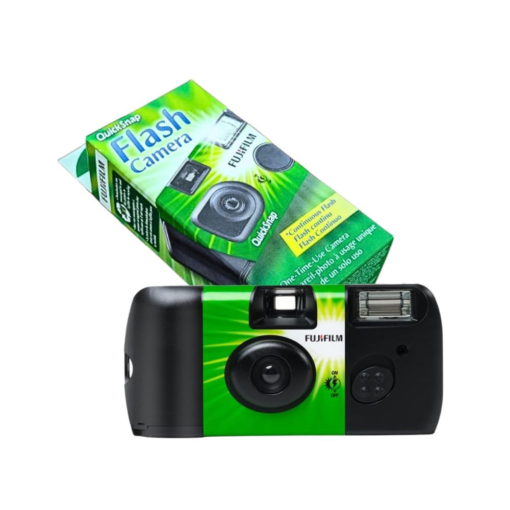 Fujifilm QuickSnap Flash 400 built-in flash close-up for indoor shots
