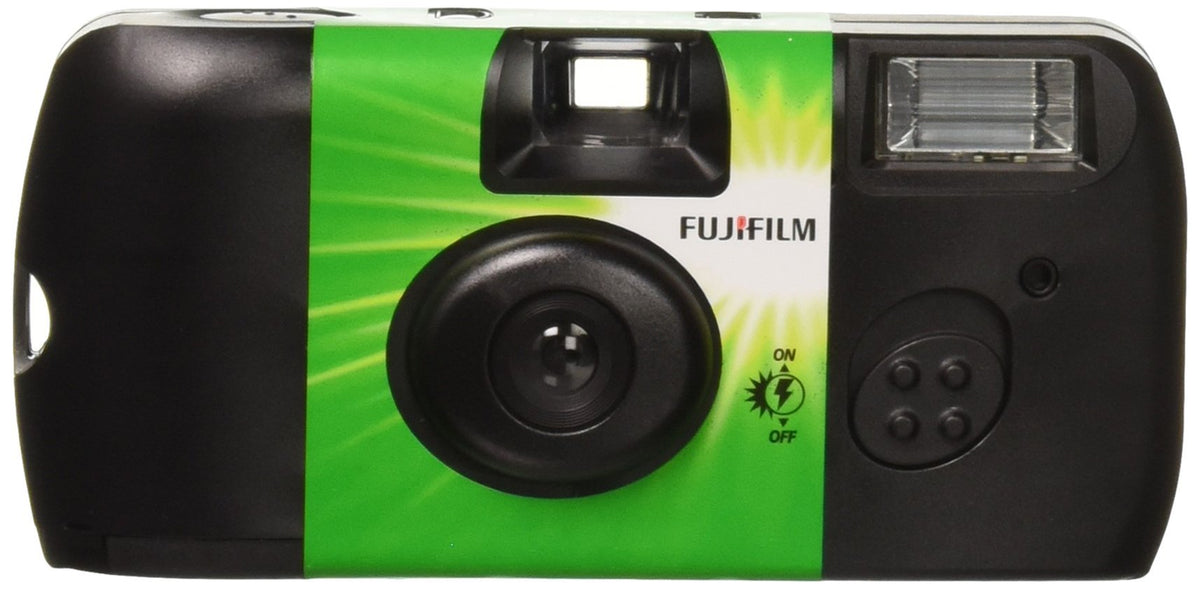 Fujifilm QuickSnap Flash 400 front view, compact design for easy everyday shooting.