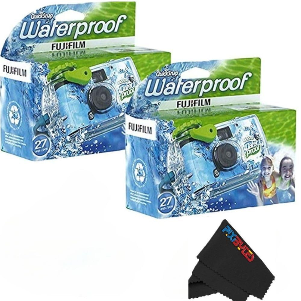 Fujifilm QuickSnap front view showing durable waterproof shell and ready-to-shoot convenience