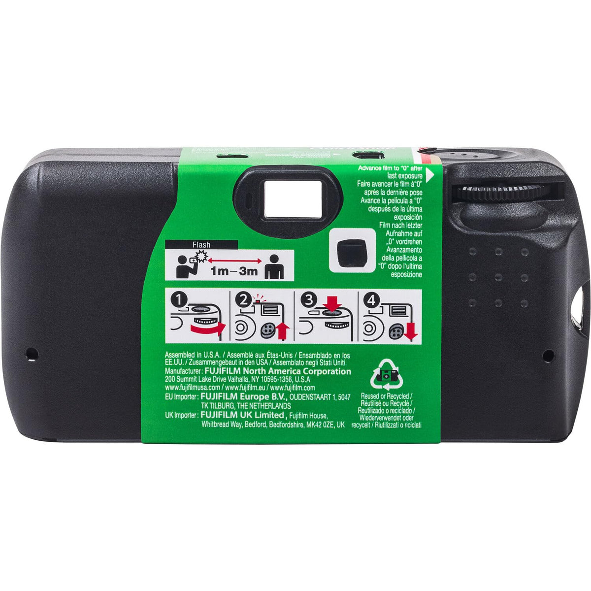 Fujifilm QuickSnap hand strap included for secure carrying while shooting
