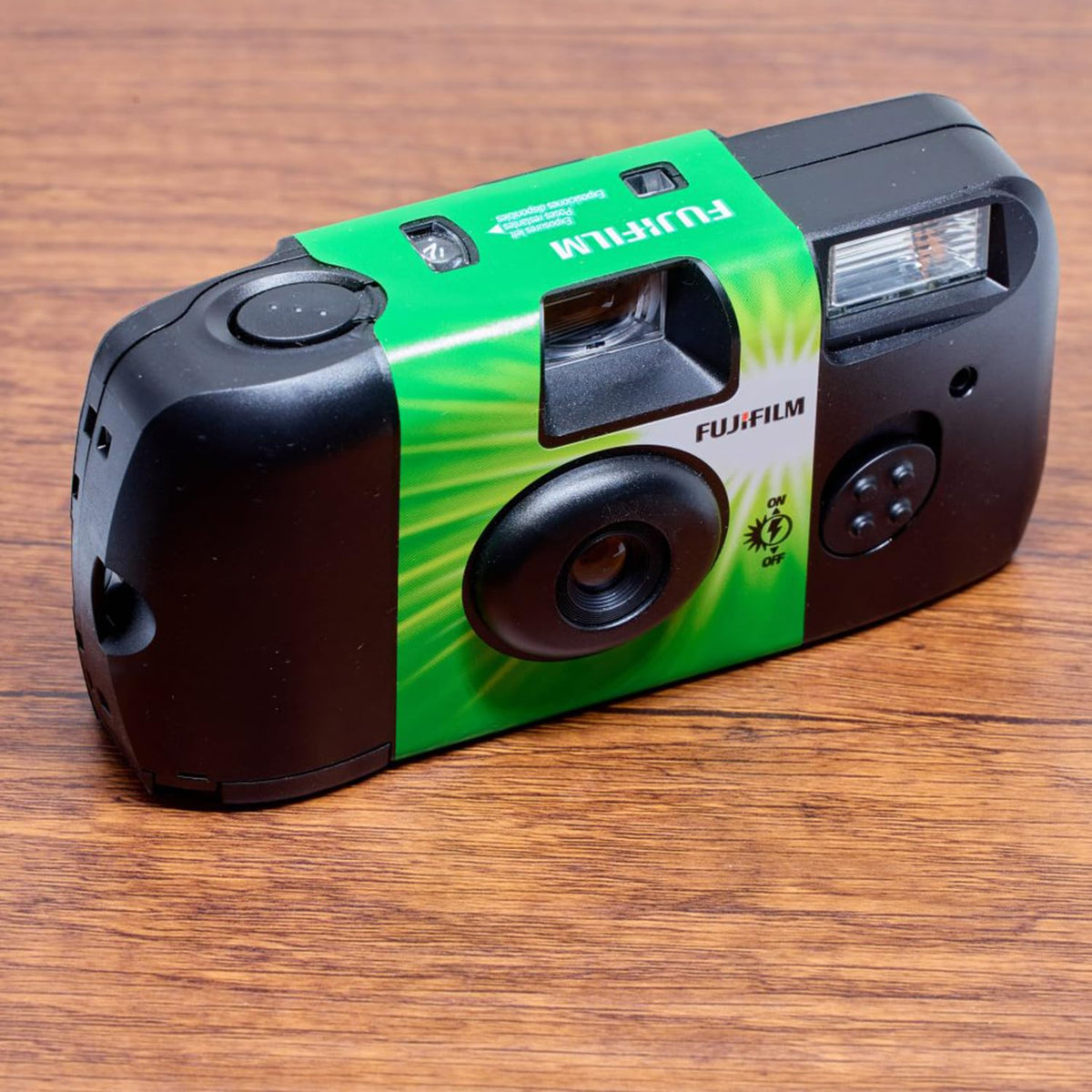 Fujifilm Quicksnap travel-friendly disposable camera for adventures.