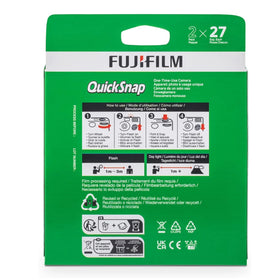 Fujifilm QuickSnap Flash 400 optical-viewfinder assists quick compositions.
