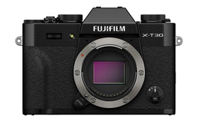 Fujifilm X-T30 III body in black for everyday photography with lightweight appeal.