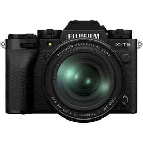 Fujifilm X-T5 body side view highlighting compact design and quick-access dials
