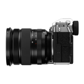 Tilting LCD on X-T5 offering flexible angles for creative composition.