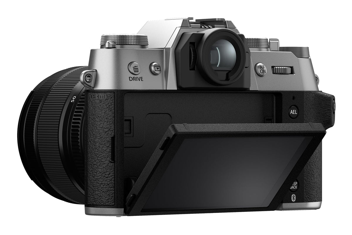 FUJIFILM X-T50 silver XF16-50mm lens kit setup for flexible everyday photography