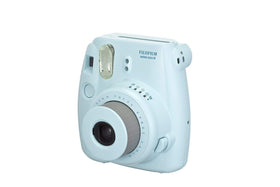 FujiFilm Instax Mini 8 Blue back view highlights easy handling and quick capture