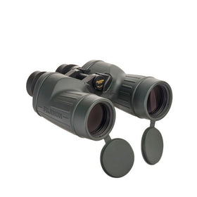 Fujinon 10x50 FMTR-SX Polaris binoculars side view, ergonomic grip and weatherproof design.