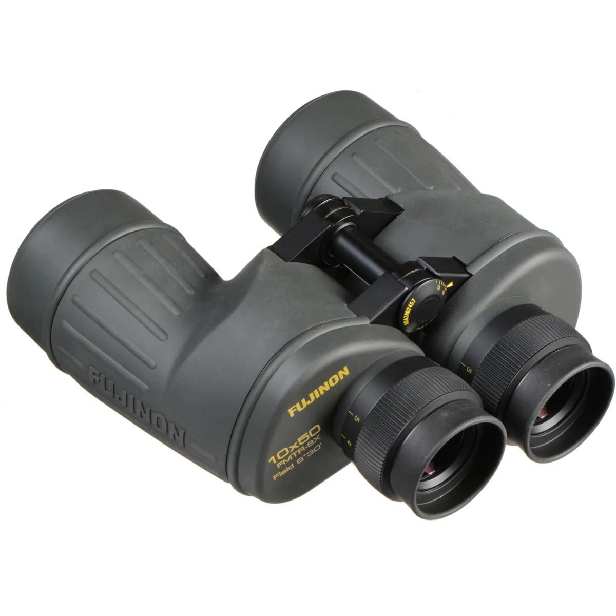 Fujinon 10x50 FMTR-SX Polaris binoculars with eyepieces, versatile setup for astronomy or terrestrial viewing.