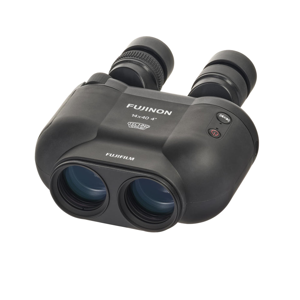 Fujinon TS-X1440 front view shows rugged grip for outdoor use.