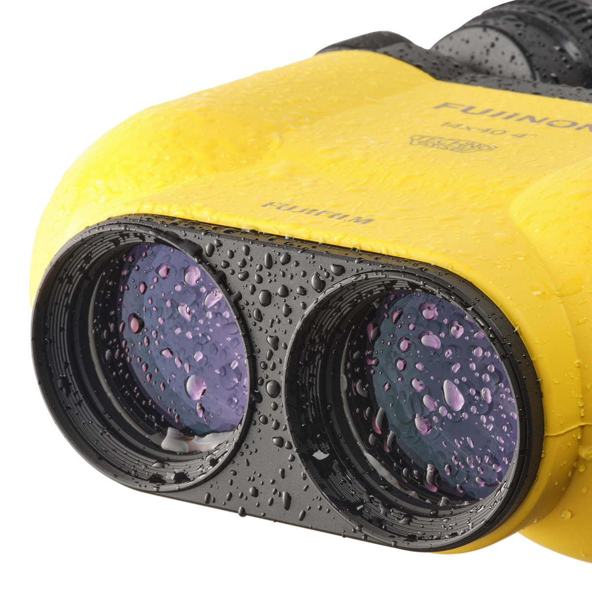 Fujinon TS-X1440 rubber-armored body side view for secure grip in challenging conditions.