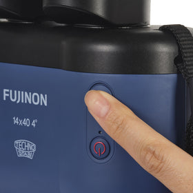Fujinon TS-X1440 rubber-armored body for a secure grip in outdoor use