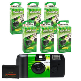 Fujifilm QuickSnap Flash 400 front view, compact disposable camera for events