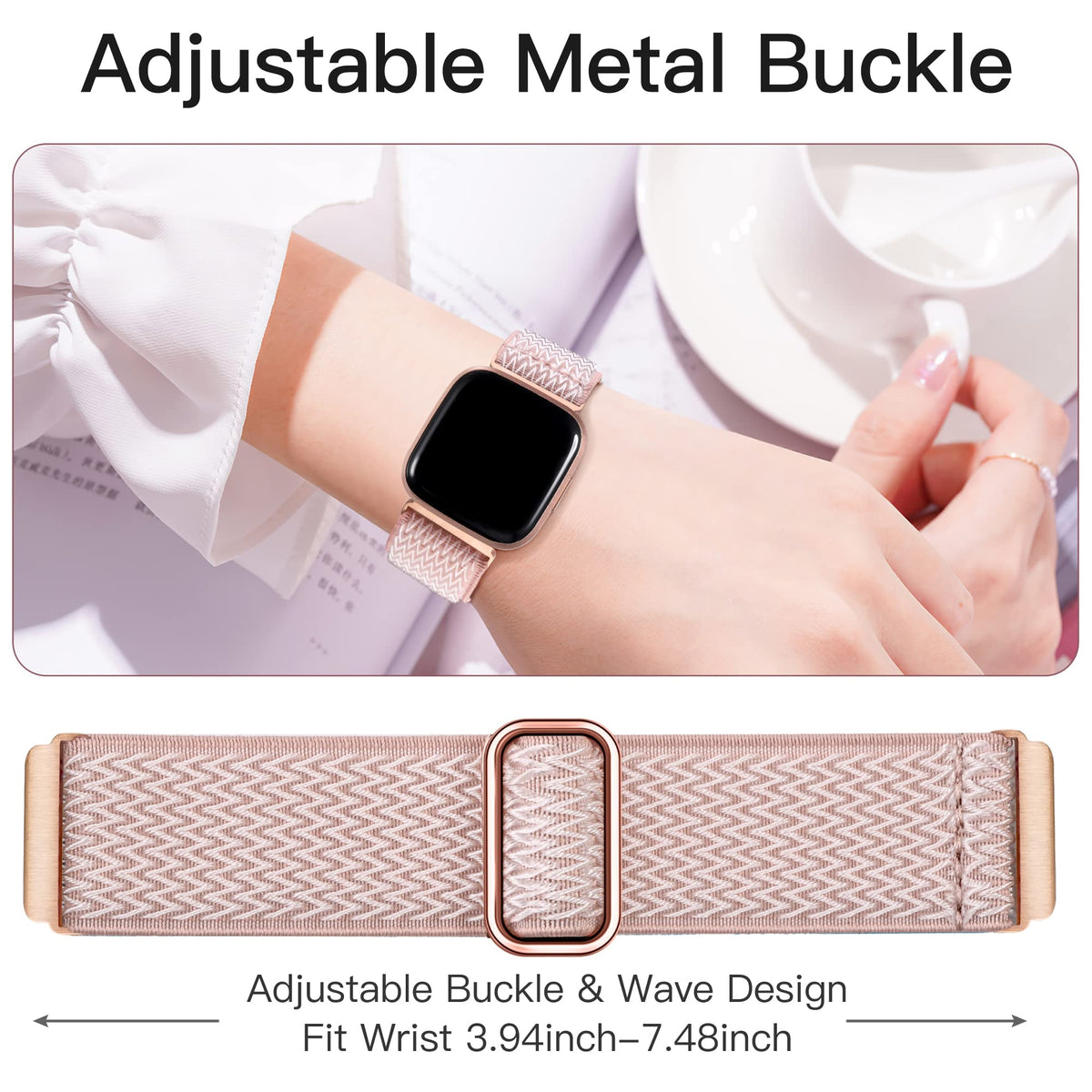 Fuleda Versa Lite band in dark wine with adjustable, comfortable fit