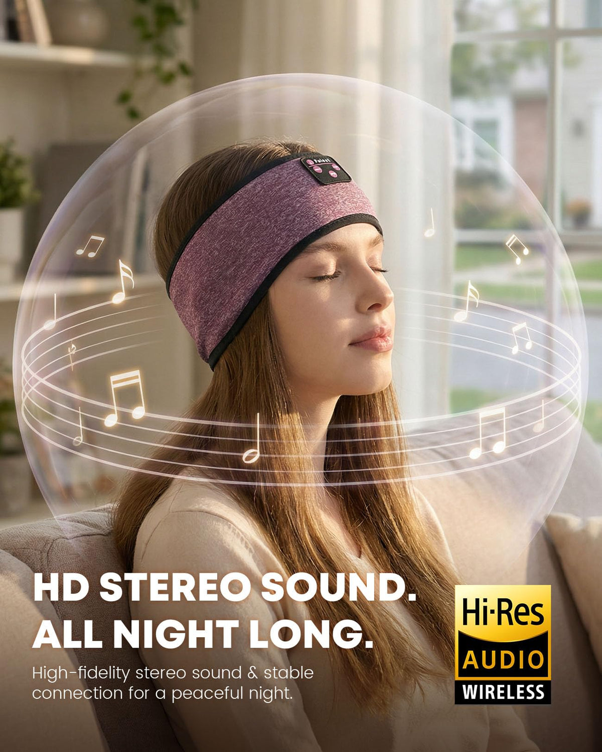 Fulext flat-earpiece design suits side sleepers with gentle contact.