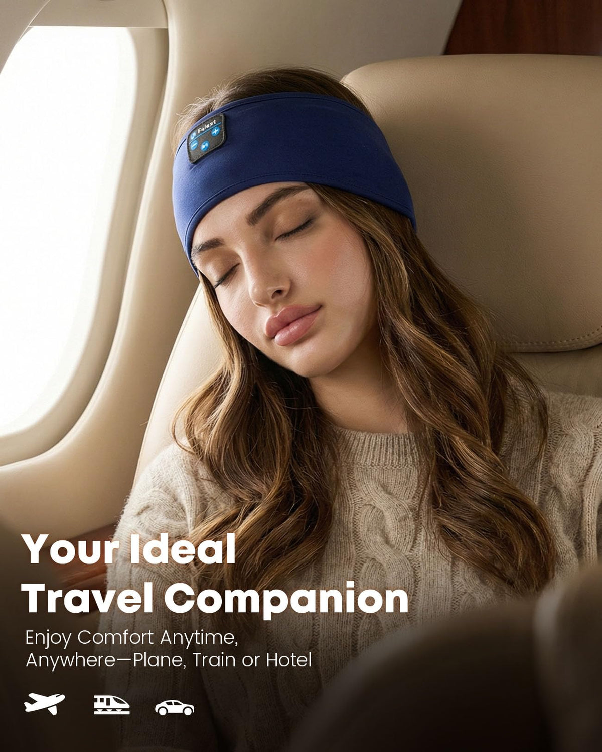 Fulext side-sleeper ergonomic design reduces ear pressure for better rest.