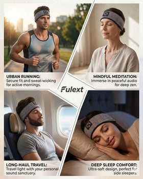 Fulext sleep headband battery lasts up to 10 hours of playback
