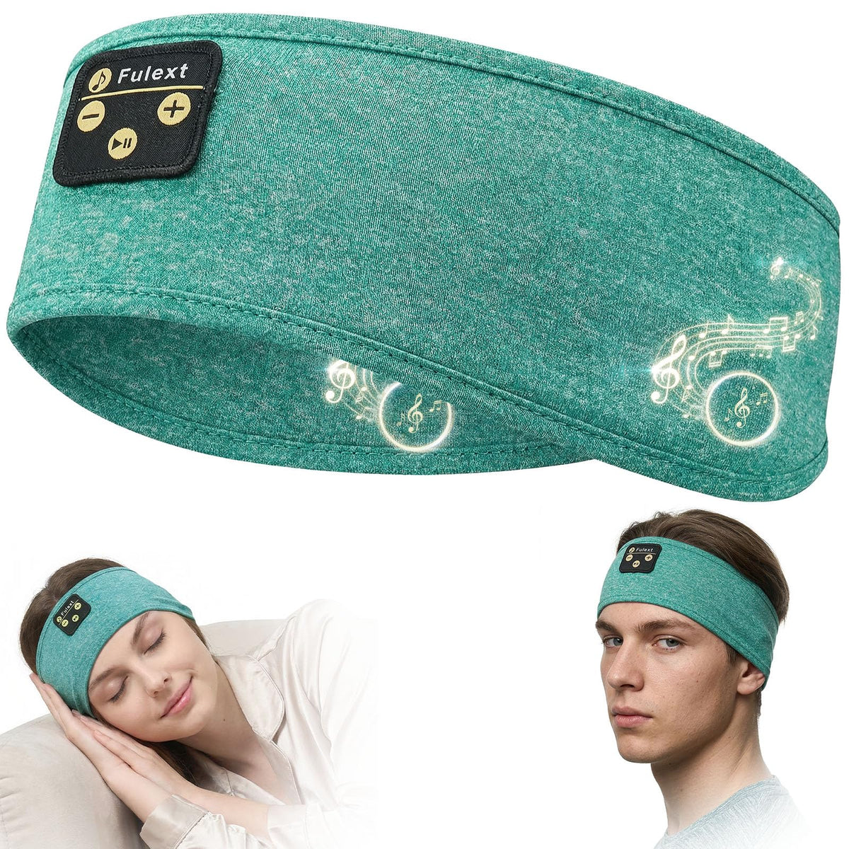 Fulext Sleep Headband with Bluetooth headphones for hands-free listening during workouts