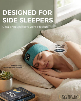 Fulext Sleep Headband offers side-sleeper comfort with breathable mesh fabric