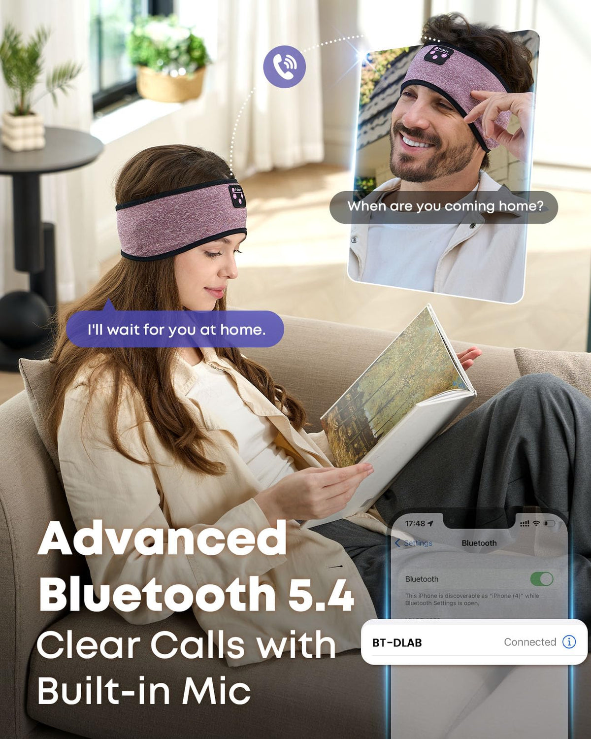Fulext sleep headphones deliver 10+ hours of music per charge.